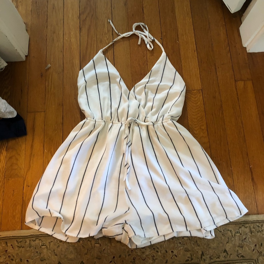 Striped romper